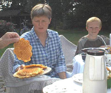 Muddi und Michel haben die Waffeln geschmeckt!